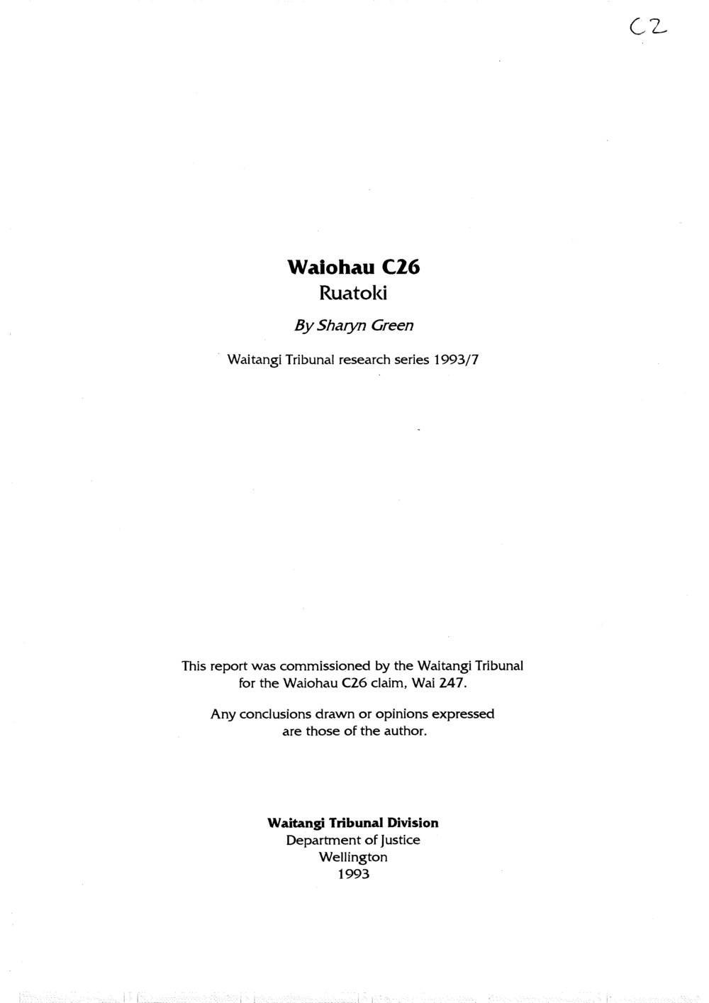 Wai 46_INQ_C002_Waiohau C26 Ruatoki 1993