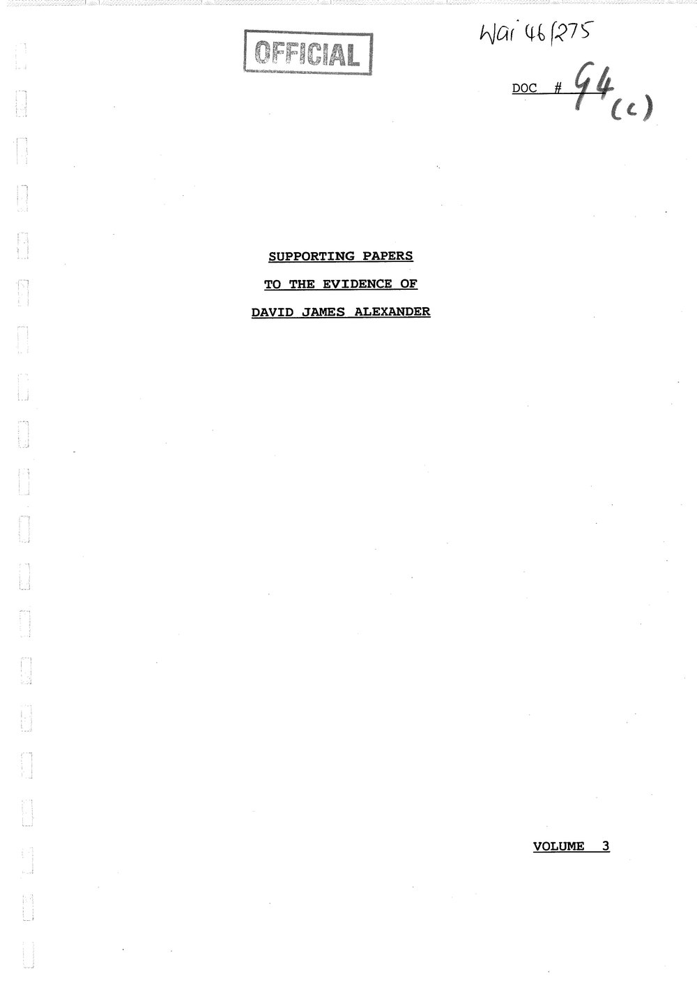 Wai 46_INQ_G004 (c)_Supporting Papers to the evidence of David J Alexander V3