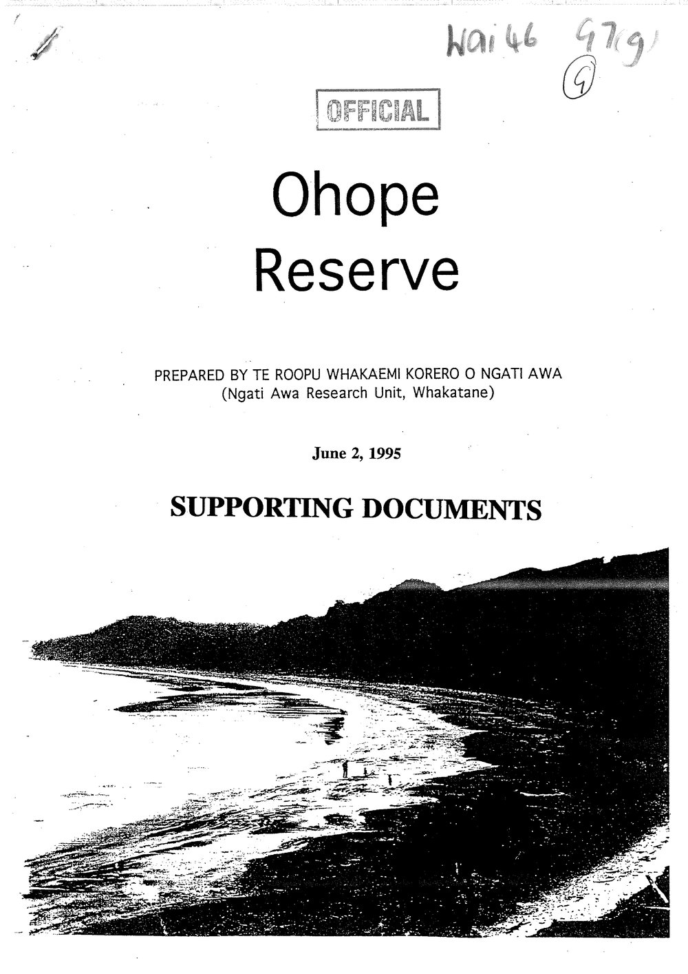 Wai 46_INQ_G007 (g)_Supporting Documents RE Ohope Reserve - June 1995