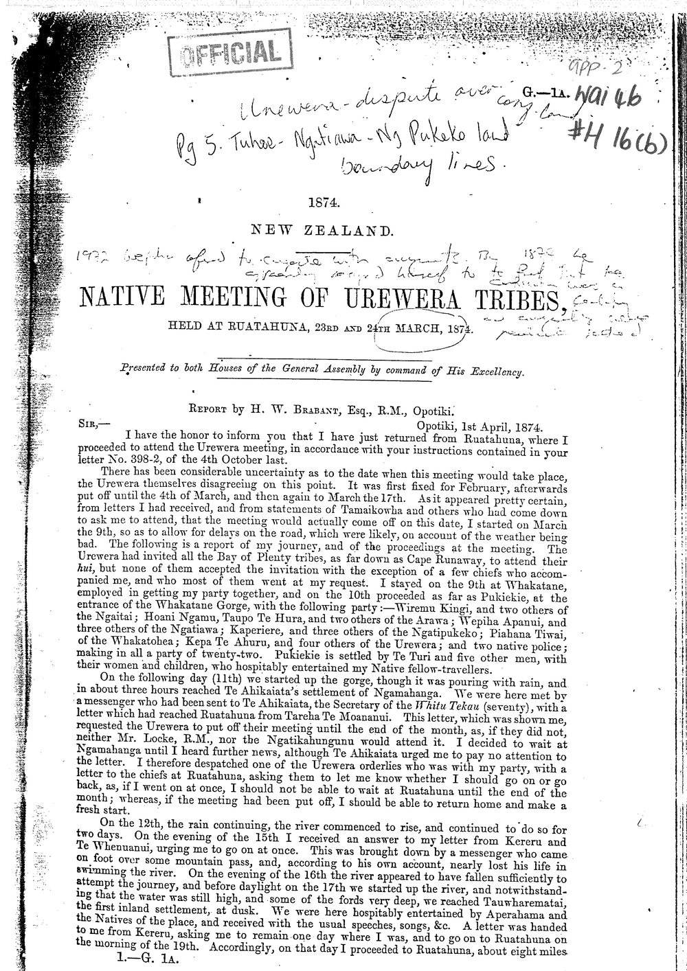 Wai 46__INQ_H016 (b)_Hui of Urewera Tribes held Ruatahuna - 23,24th of March 1975