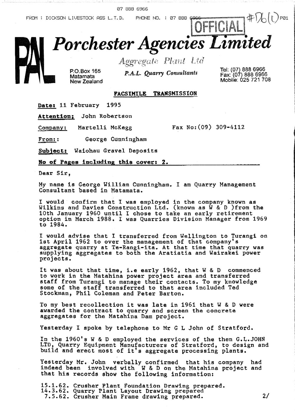Wai 46_INQ_D006 (c)_Letter RE Waiohau Gravel Deposits 11 February 1995