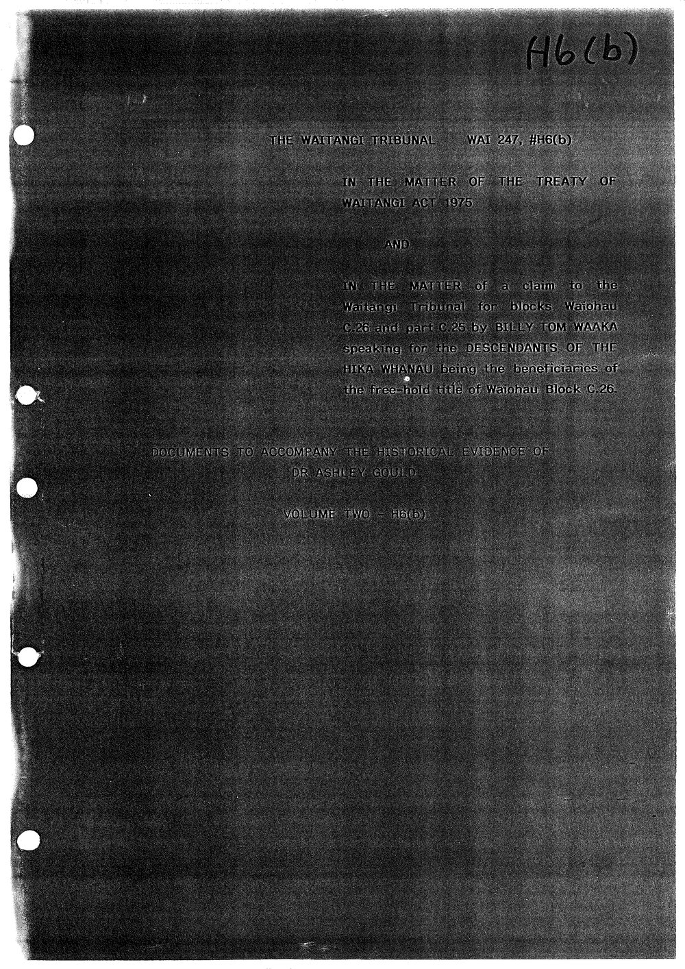 Wai 46_INQ_H006 (b)_Documents to accompany historical evidence RE Waiohau Block C26