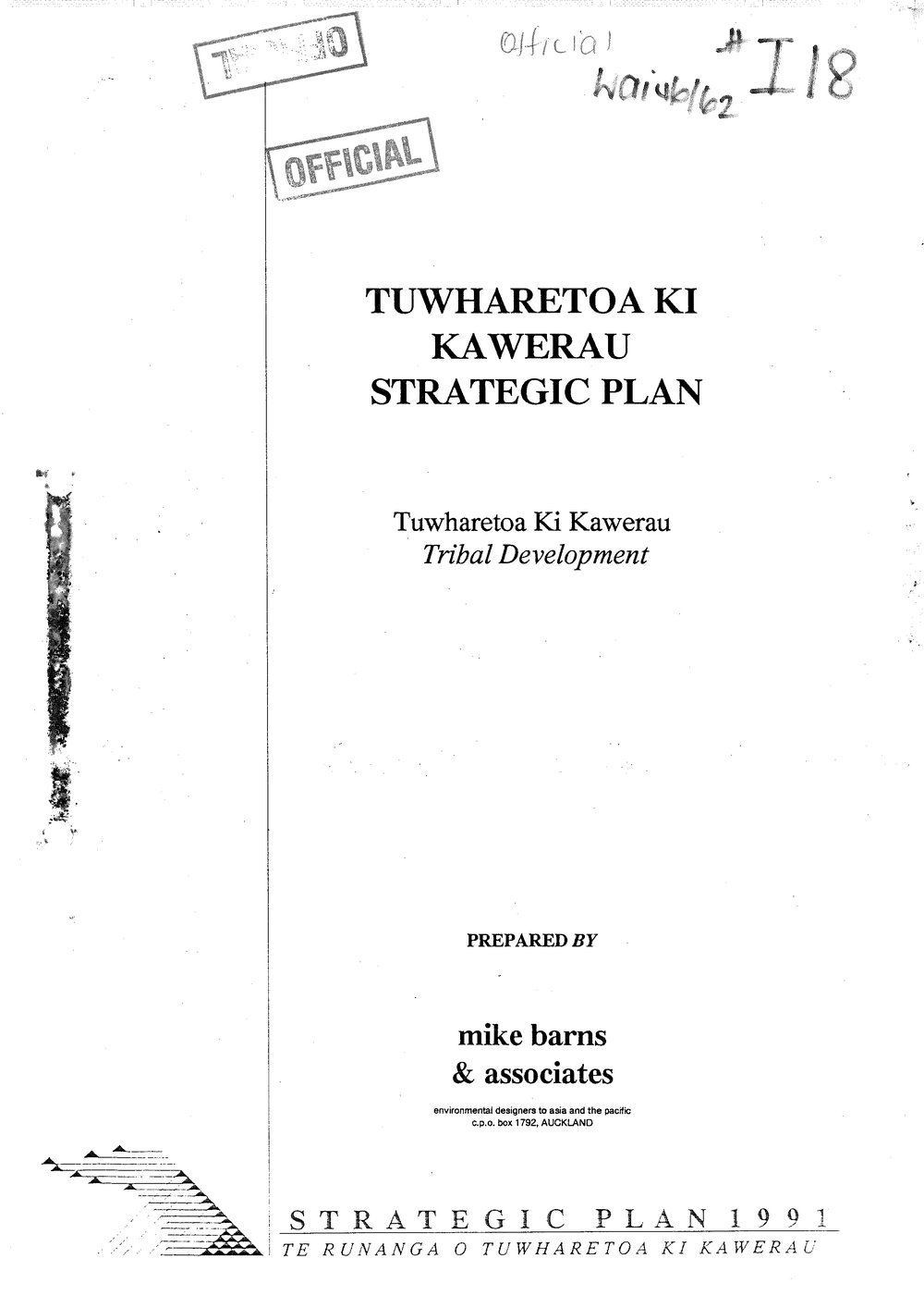 Wai 4_INQ_ I018_Strategic Plan Tuwharetoa ki Kawerau