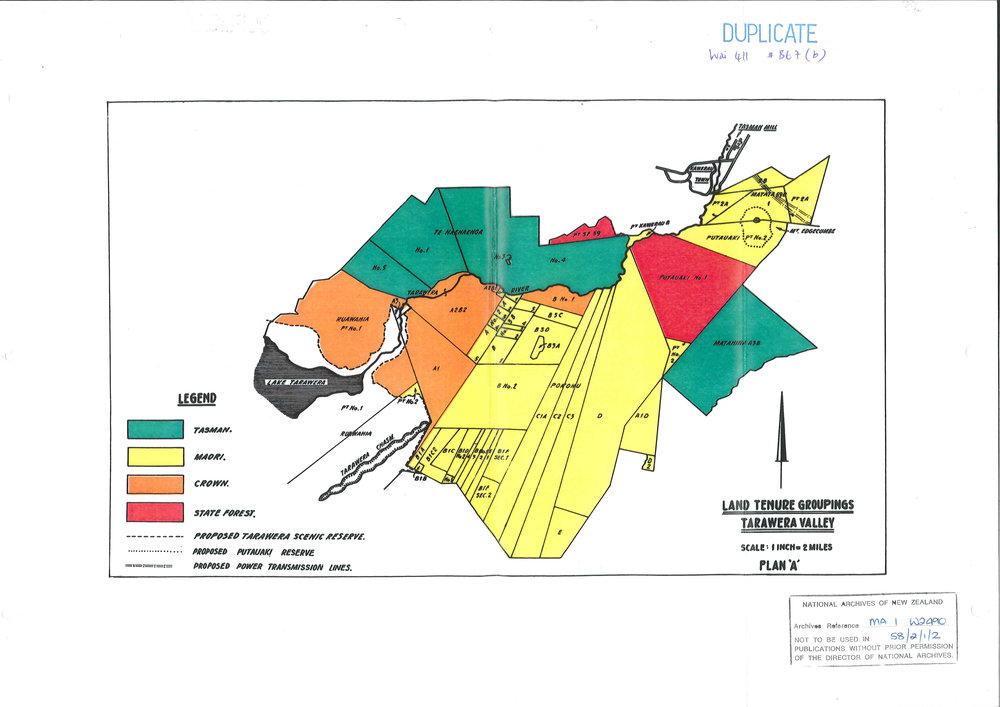 Wai 46_INQ_M111 (b)_Map Tarawera Valley