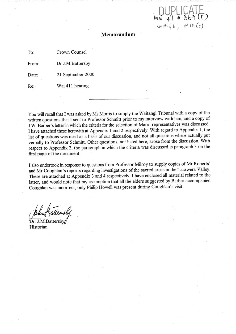 Wai 46_INQ_M111 (c)_Memo RE Maori representatives - 21 Septemeber 2000