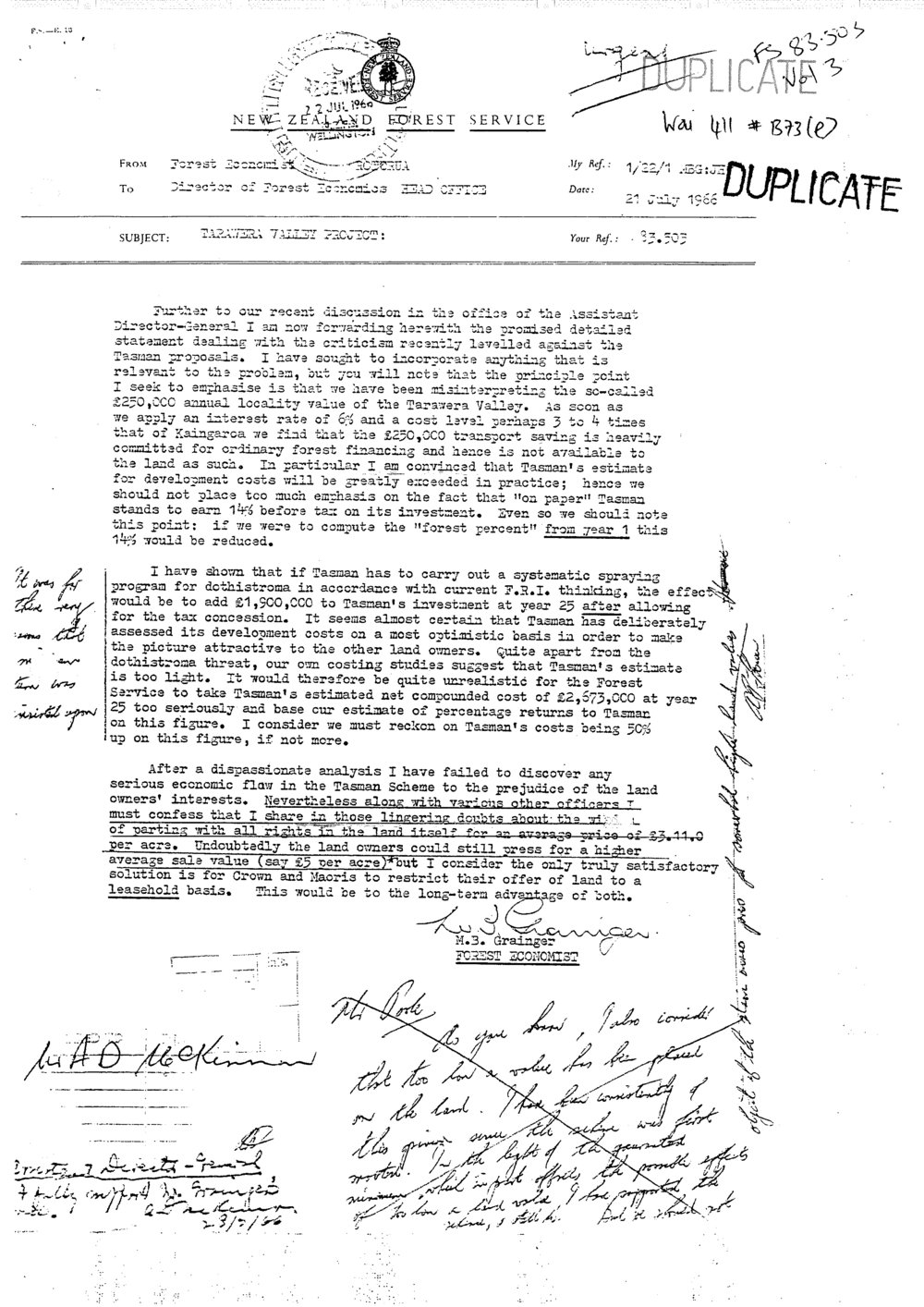 Wai 46_INQ_M117 (e)_Letter RE Tarawera Valley Project