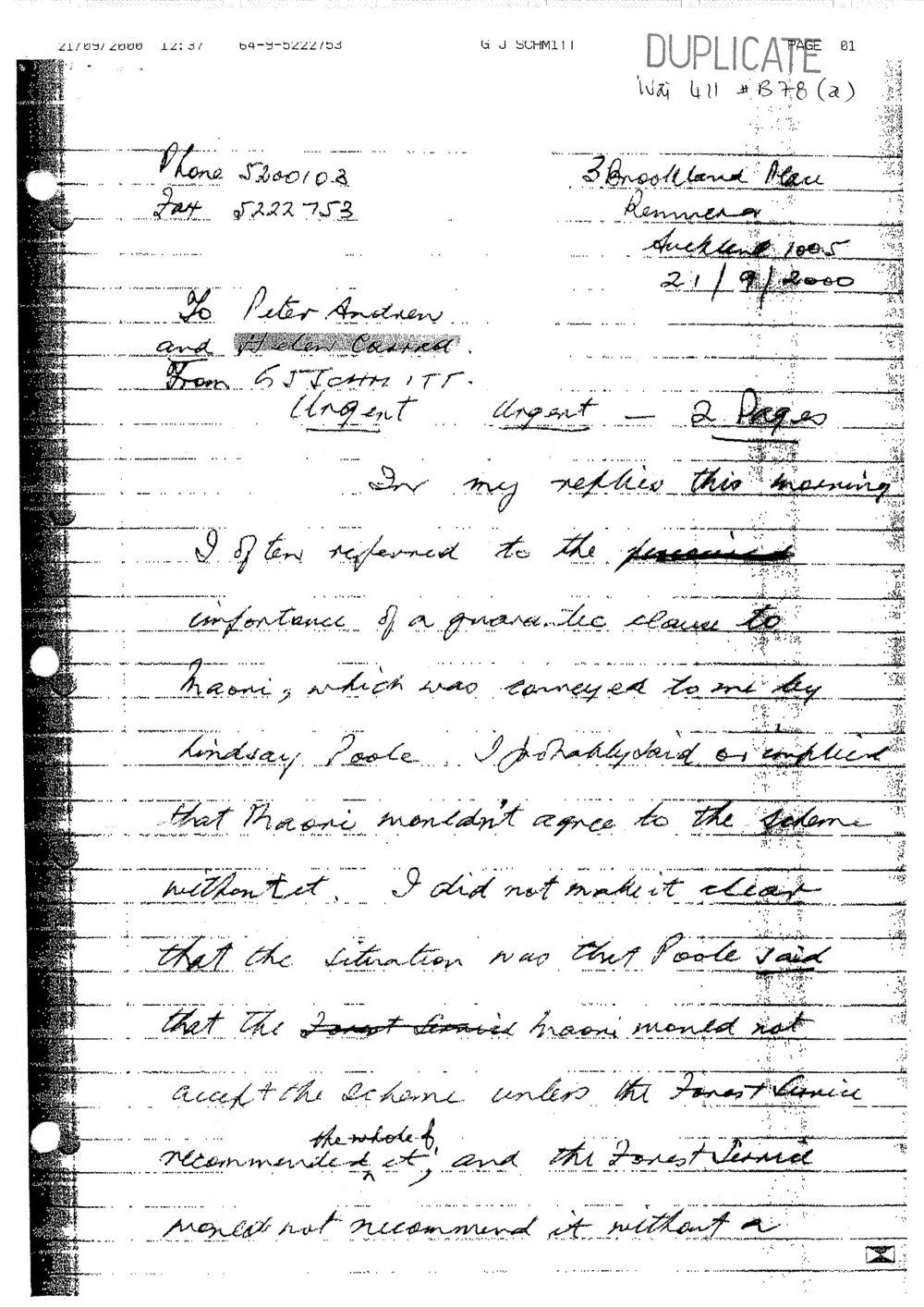 Wai 46_INQ_M122 (a)_Written Note