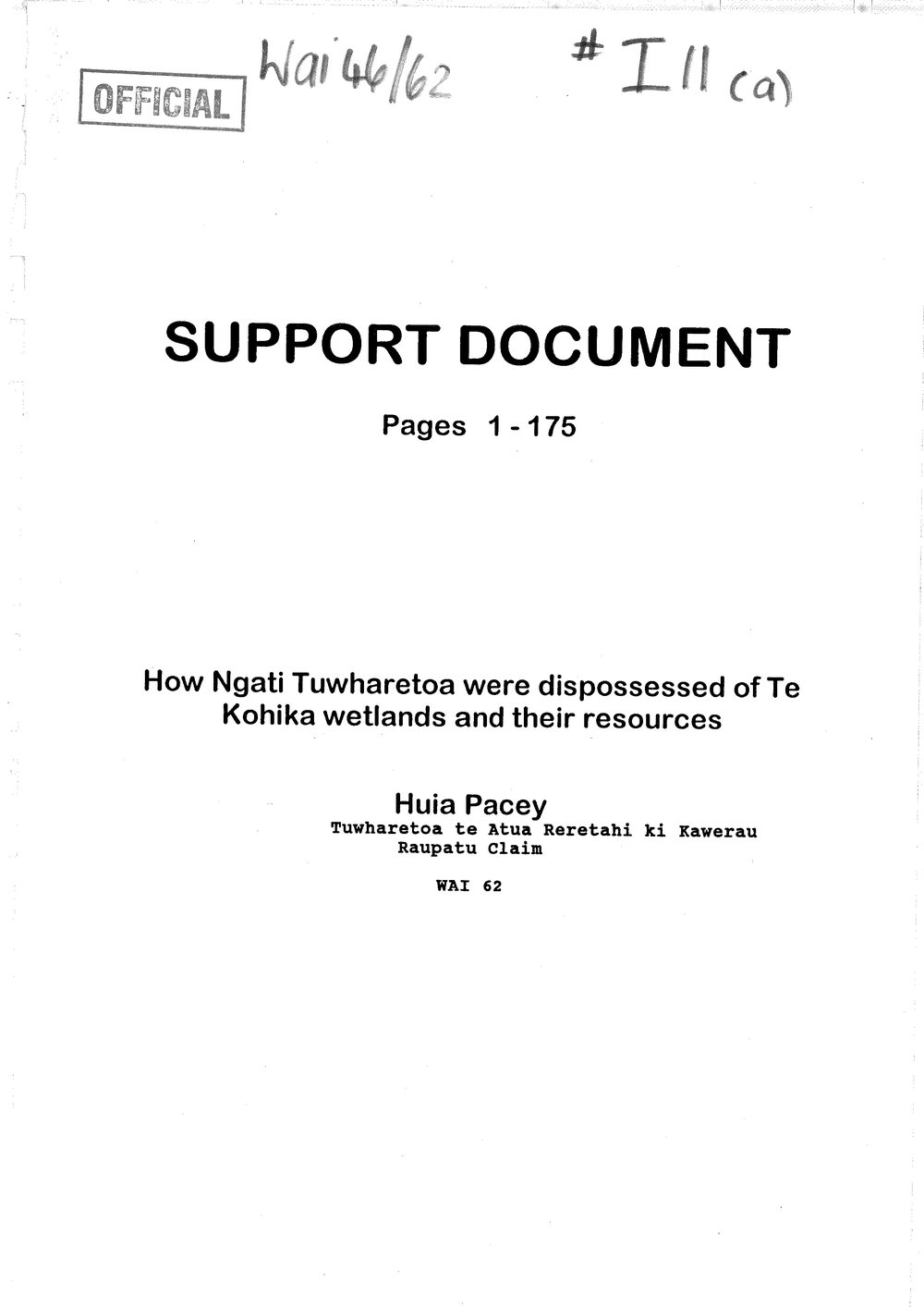 Wai 46_INQ_I011 (a)_REPORT RE Tuwharetoa and Kohika