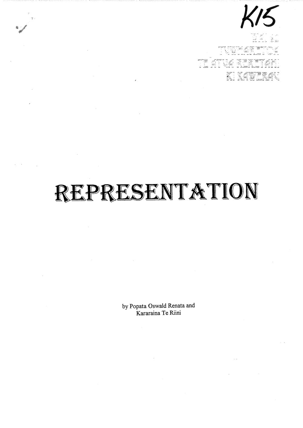 Wai 46_INQ_K015_Representation Tuwharetoa