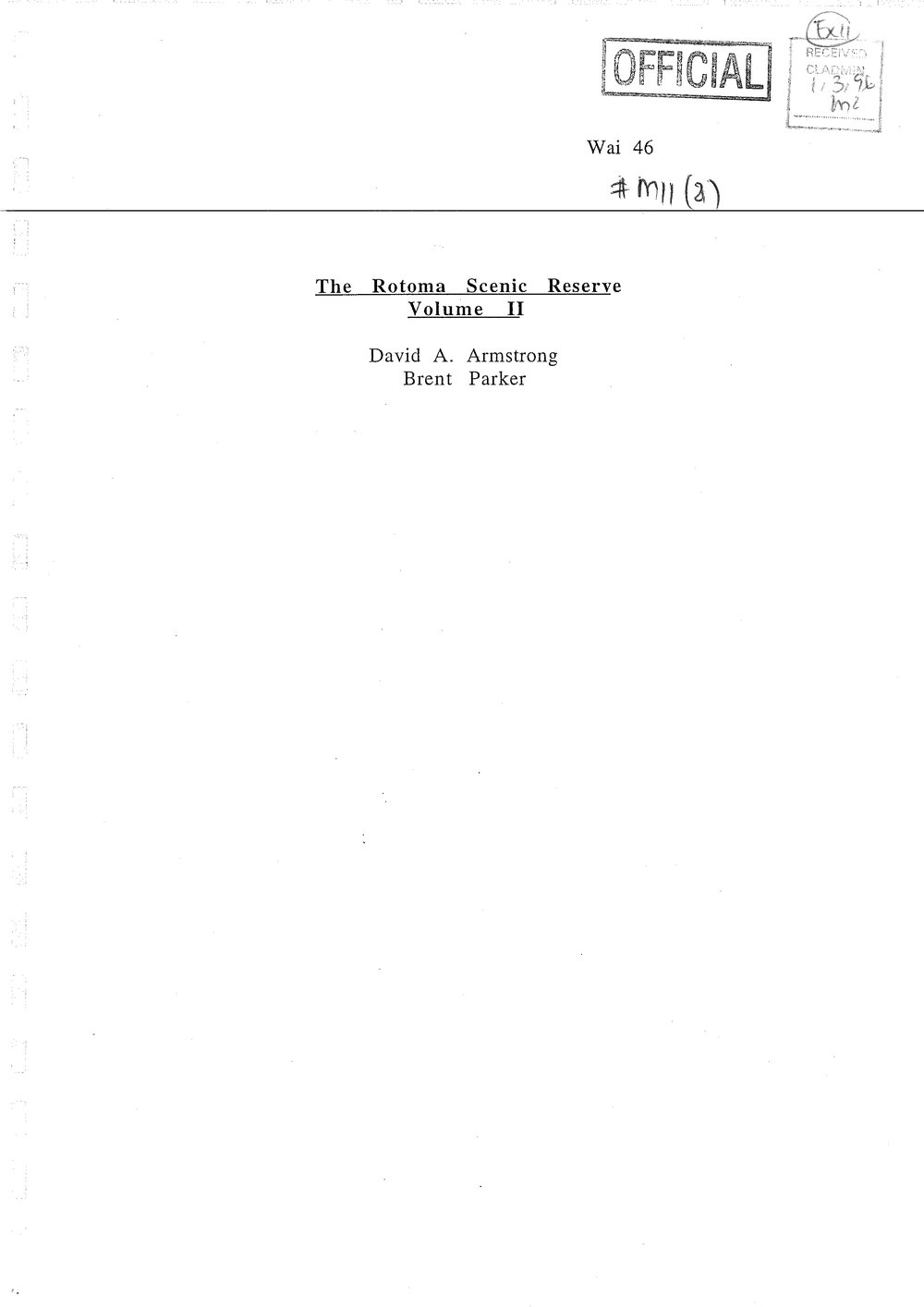 Wai 46_INQ_M011 (a)_Report RE The Rotoma Scenic Reserve Volume 2