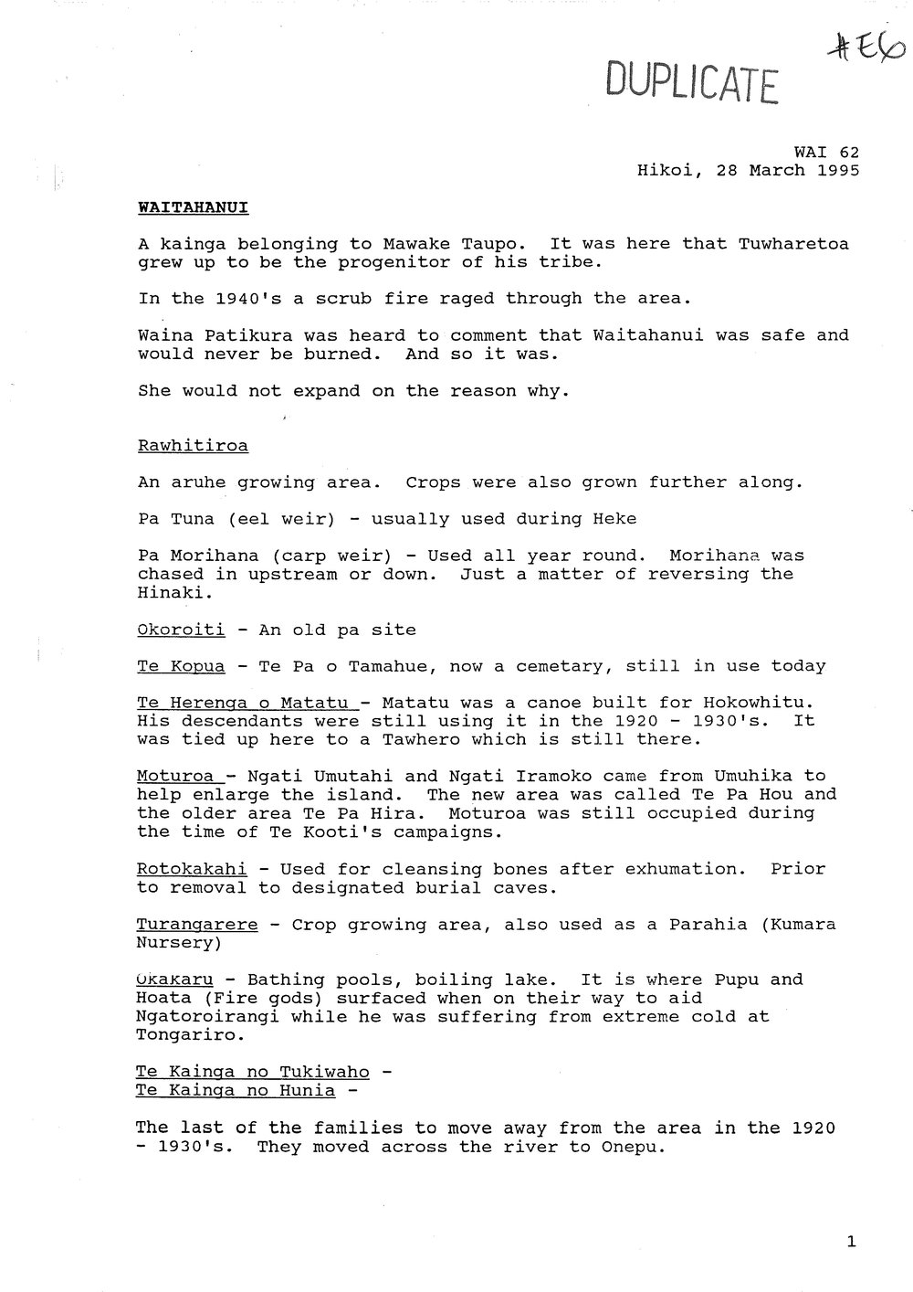 Wai 46_INQ_E006_Wahi tapu korero