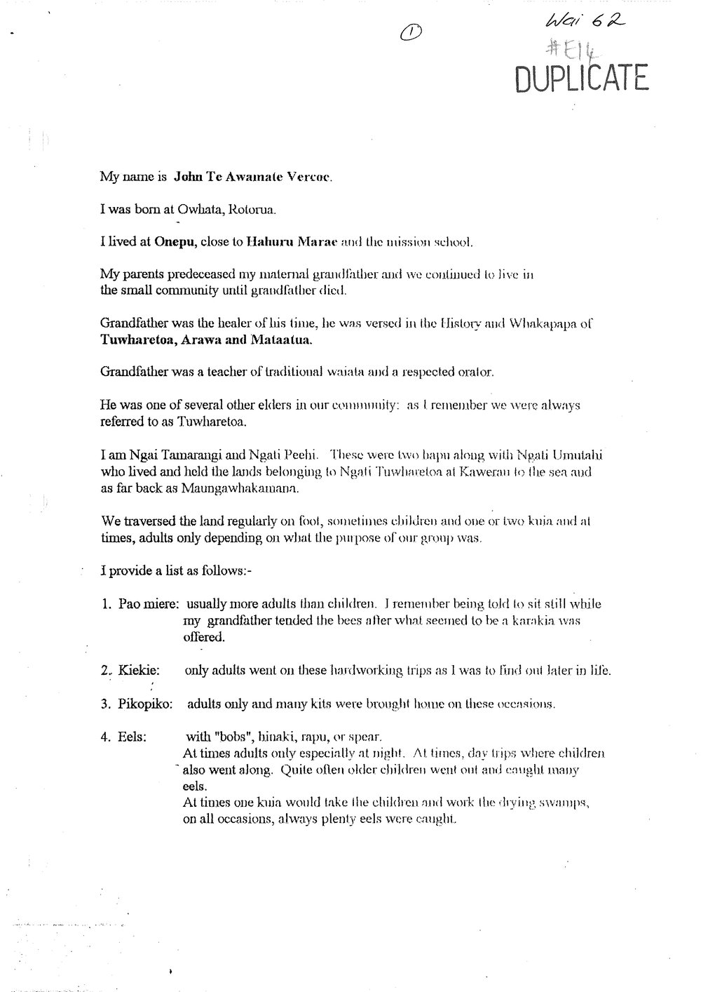 Wai 46_INQ_E014_John Vercoe Provides Whakapapa