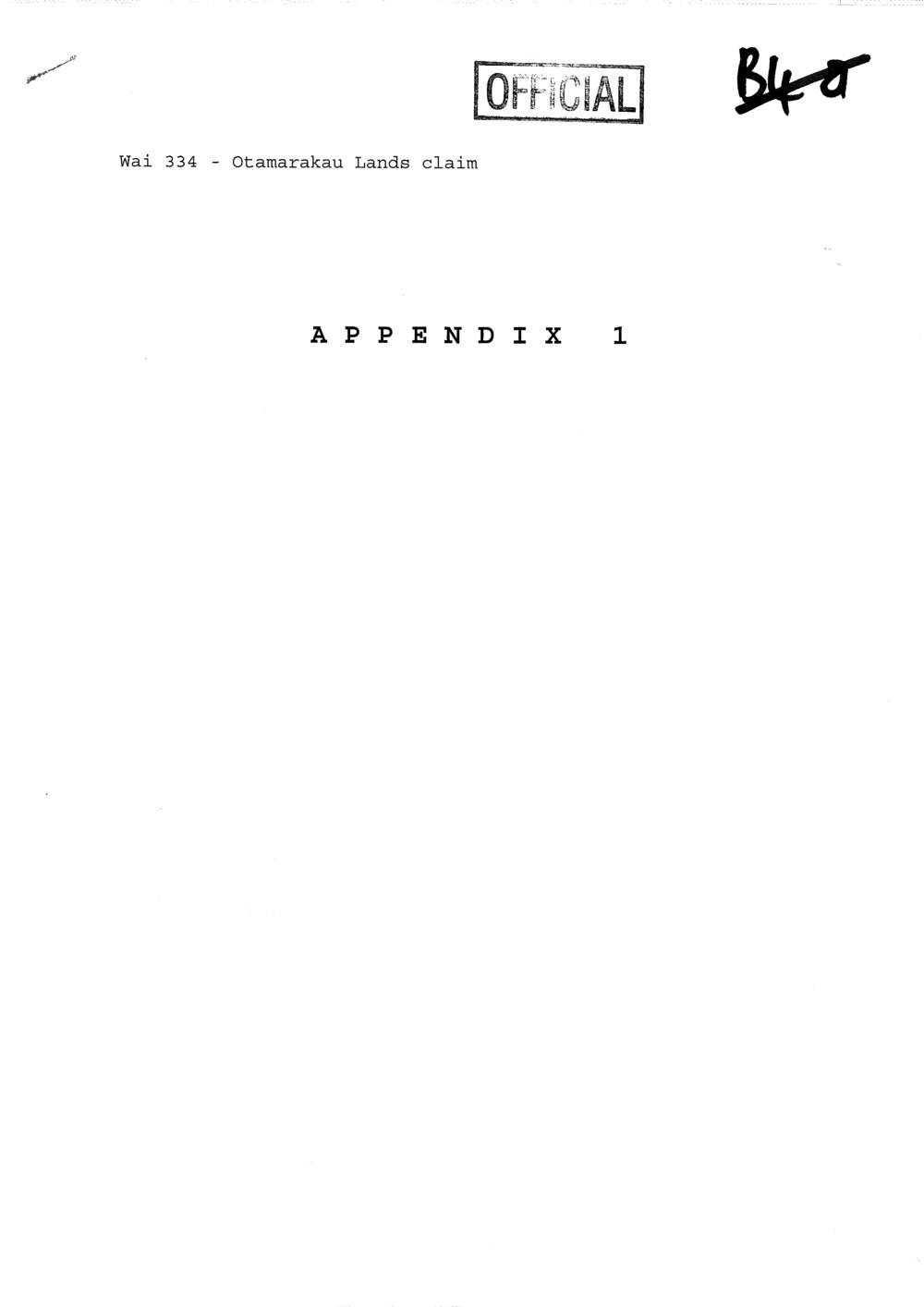 Wai 46_INQ_B004 appendices_Memo RE Claim by P Nuku for Ngati Makino - Otamarakau lands