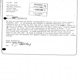 Wai 46_INQ_ 1.11_Follow Up Letter RE Waiohau C26