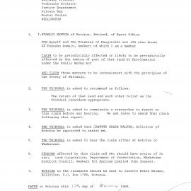 Wai 46_INQ_1.4_ Letter Stanley Newton RE Putaahu Domain