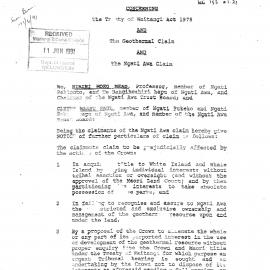 Wai 46_INQ_1.16_The Ngati Awa Geothermal Claim