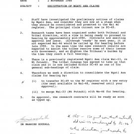 Wai 46_INQ_2.2_Registrations of Ngati Awa Claims 2 Nov 1988