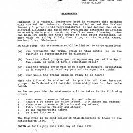 Wai 46_INQ_2.33_Memo RE Ngati Awa and other claims 20 June 1994