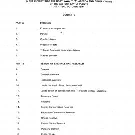 Wai 46_INQ_2.59_Directions, Memo on Procedure, evidence the inquiry into the NA, Tuwharetoa Claims Oct 1994