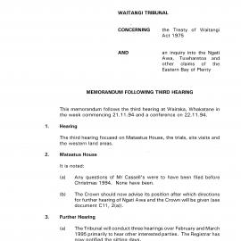 Wai 46_INQ_2.68_Memo following third hearing 1 Feb 1995