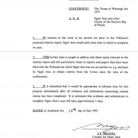 Wai 46_INQ_2.113_Memo NA and other claims 12 July 1995