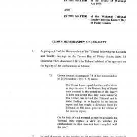 Wai 46_INQ_2.172_Crown Memo on Legality 9 April 1996