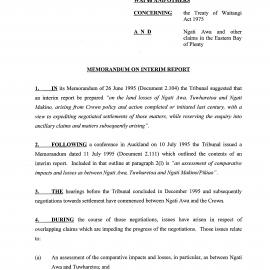 Wai 46_INQ_2.182_Memo on Interim Report by A G Macdonald 14 July 1997