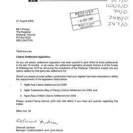 Wai 46_INQ_2.227_Claims Settlement Legislation 2006