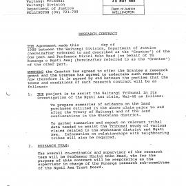 Wai 46_INQ_3.1_Research Conract - Waitangi Division, DO & H Mead 30 Nov 1988