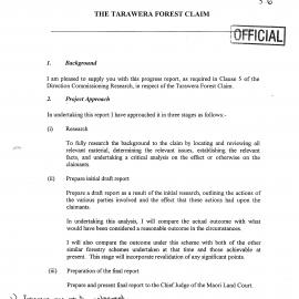 Wai 46_INQ_3.6_Waitangi Judicial Commission Progress Report on Wai 411 The Tarawera Forest Claim