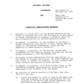 Wai 46_INQ_3.10_Direction Commissioning Research RE Ngati Awa, Tuwharetoa ki Kawerau and other Claims 18 Nov 1994