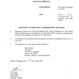 Wai 46_INQ_3.18_Extension to Direction Commissioning Research 7 June 1995