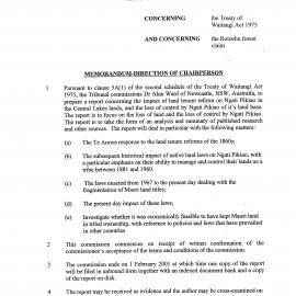 Wai 46_INQ_3.24A_Memo - Direction of Chairperson - Rotoehu Forest - 22 August 2000