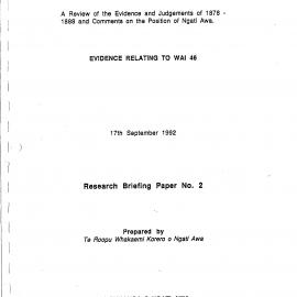 Wai 46_INQ_A011_Research Briefing Paper N.2 - Pukehina - 17 September 1992
