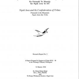 Wai 46_INQ_A017_Research Report - Ngati Awa and Its Confederation of Tribes - 31 March 1994
