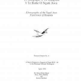 Wai 46_INQ_A018_Research Report N.4 - Ethnogrophy of the Ngati Awa Experience of Raupatu