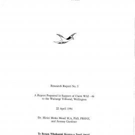 Wai 46_INQ_A019_Research Report N. 5 - The Case for the Return of Rotoehu Forest - 22 April 1994