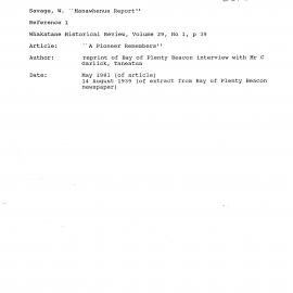 Wai 46_INQ_E018_Manawhenua Report - Savage, W