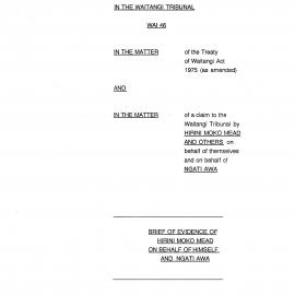 Wai 46_INQ_B005_Brief of Evidence of H M Mead on behalf of Ngati Awa