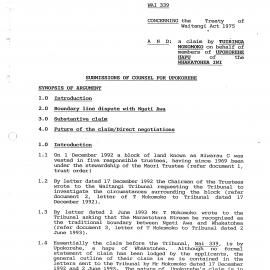 Wai 46_INQ_F003_Submissions of Counsel for Upokorehe