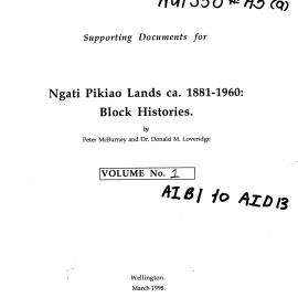 Wai 46_INQ_M022 (a) part 1_Ngati Pikiao Lands - Block Histories - Volume 1