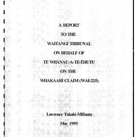 Wai 46_INQ_F006_REPORT by Te Whanau-a-te-ehutu on Whakaari Claim