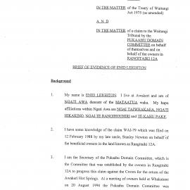 Wai 46_INQ_B021 (a)_Brief of Evidence of Enid Leighton