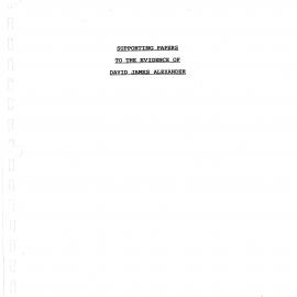 Wai 46_INQ_G004 (a)_Supporting Papers to the evidence of David J Alexander V1