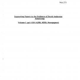 Wai 46_INQ_G006 (a)_Supporting Papers to the evidence of David Anderson A V1