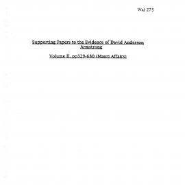 Wai 46_INQ_G006 (b)_Supporting Papers to the evidence of David A Armstrong V2