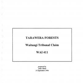 Wai 46_INQ_C004_Tarawera Forests Waitangi Tribunal Claim - Wai 411