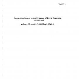 Wai 46_INQ_G006 (c)_Supporting Papers to the evidence of David A Armstrong V3