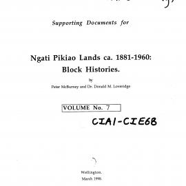 Wai 46_INQ_M022 (g) part 1_Supporting Documents Ngati Pikiao Lands - Block histories - Volume 7