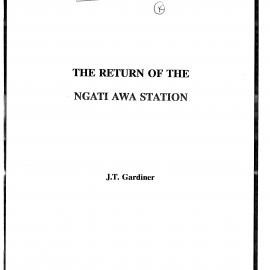 Wai 46_INQ_G007 (k)_REPORT RE The Return of The Ngati Awa Station - J Gardiner
